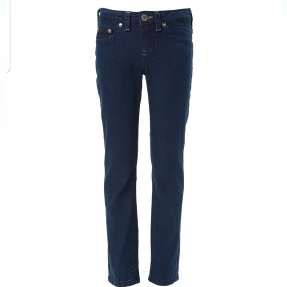 True Religion Dark Blue Skinny Jeans, Youth 14 - Picture 2 of 3